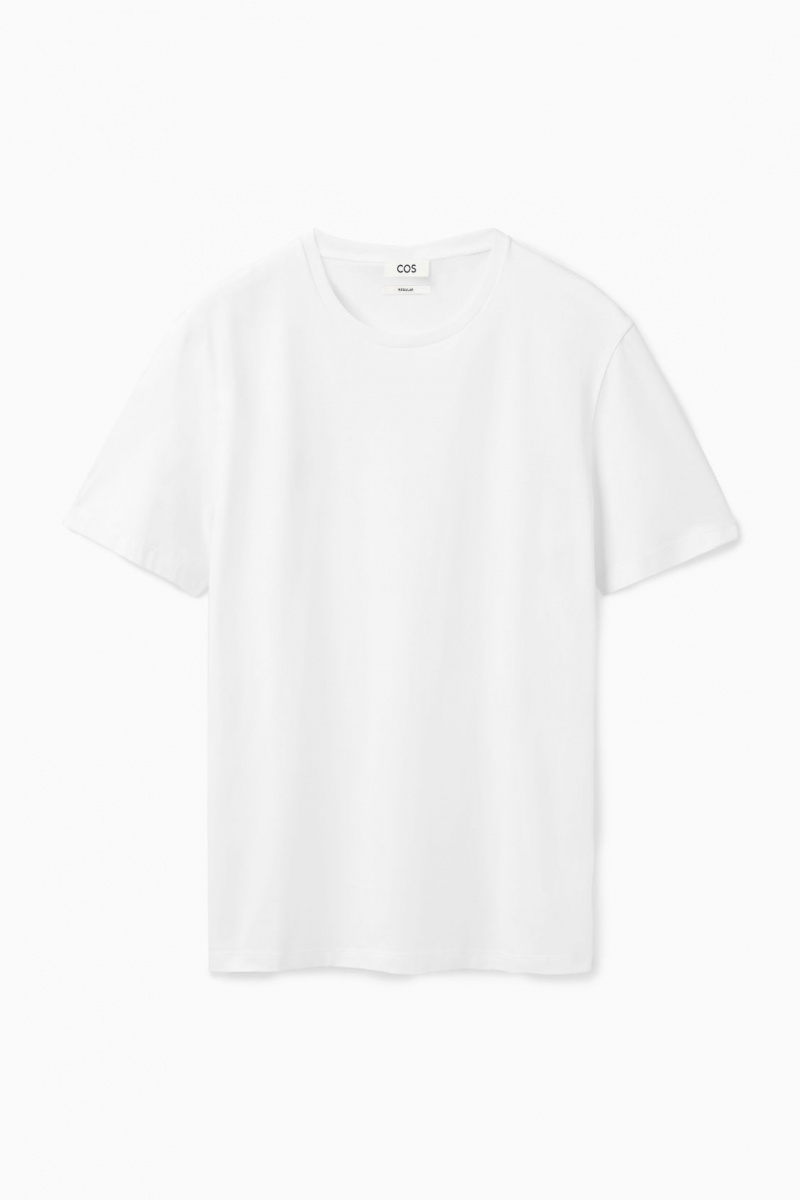 Men's COS The Extra Fine T-Shirt White NZ-10PQKMBWR