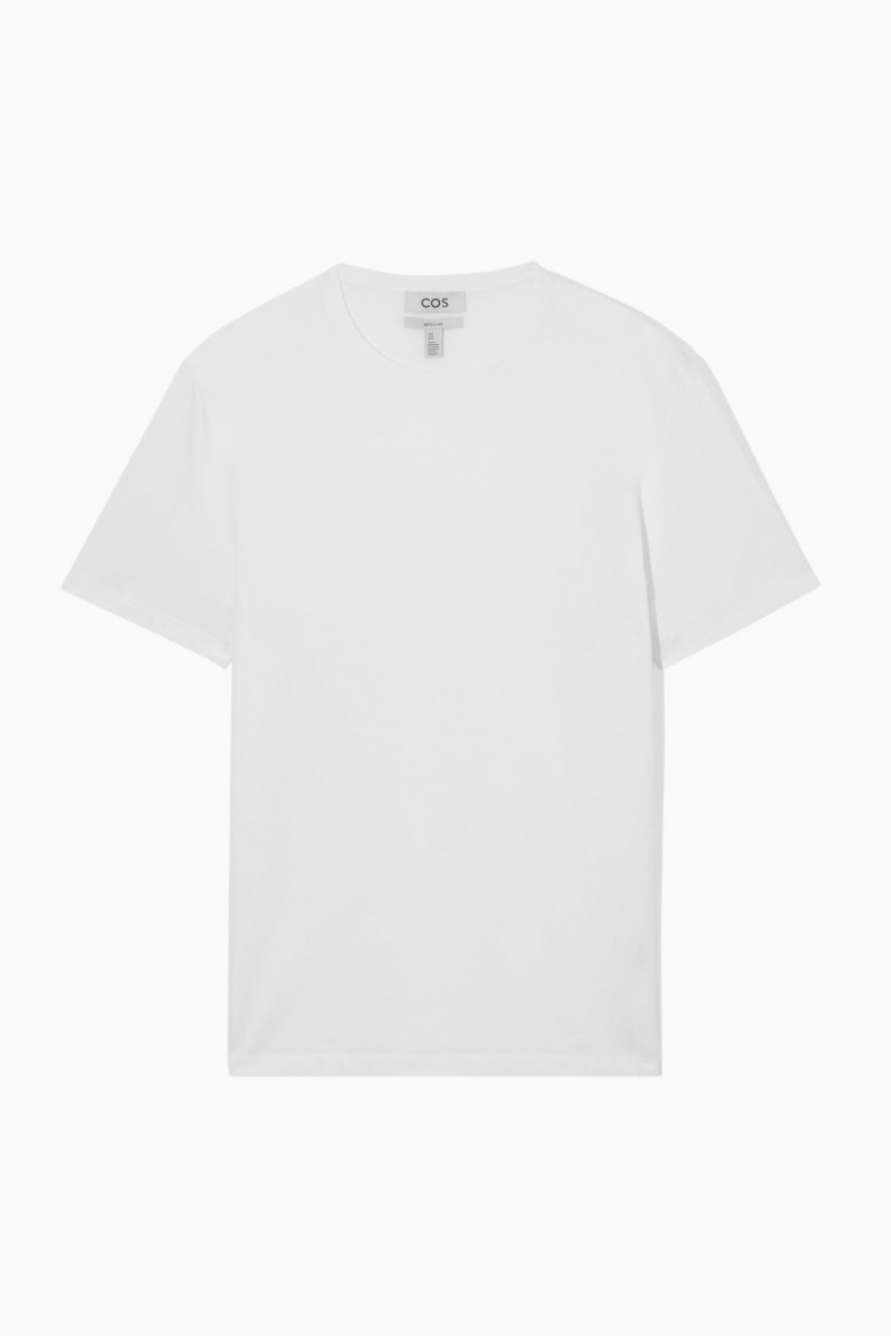 Men's COS The Extra Fine T-Shirt White NZ-10PQKMBWR