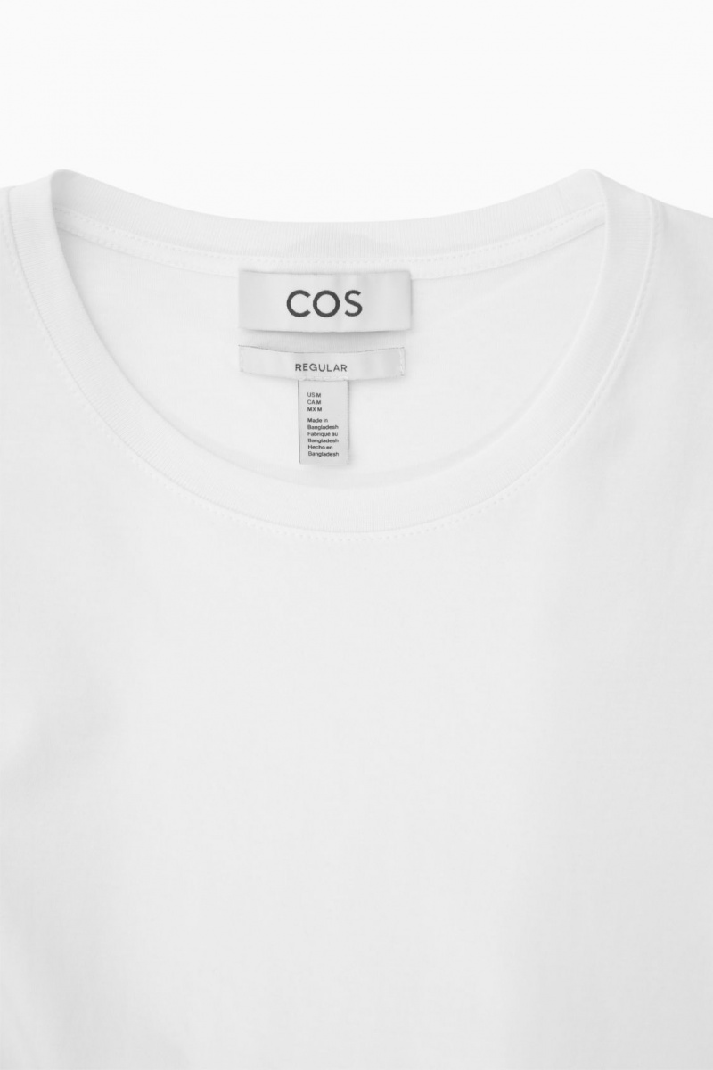Men's COS The Extra Fine T-Shirt White NZ-10PQKMBWR