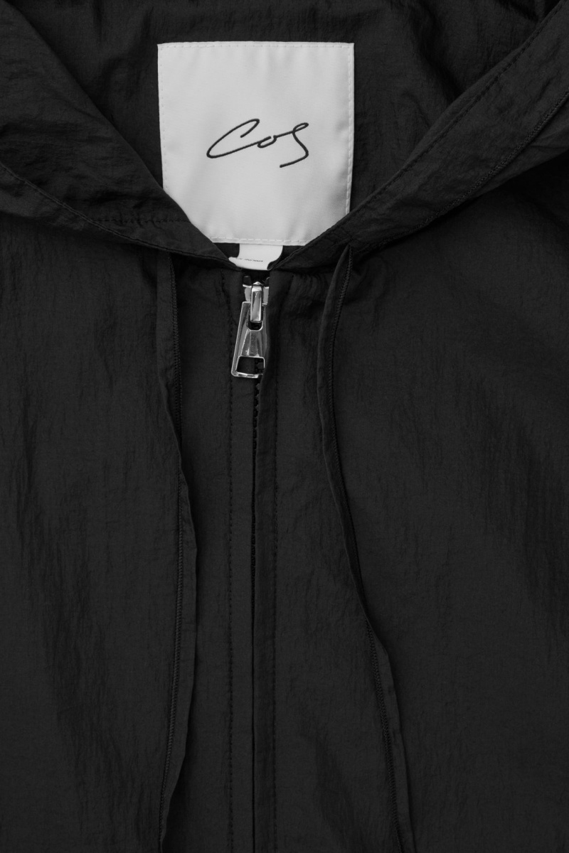 Men's COS The Hooded Blouson Jackets Black NZ-94QWRLKTJ