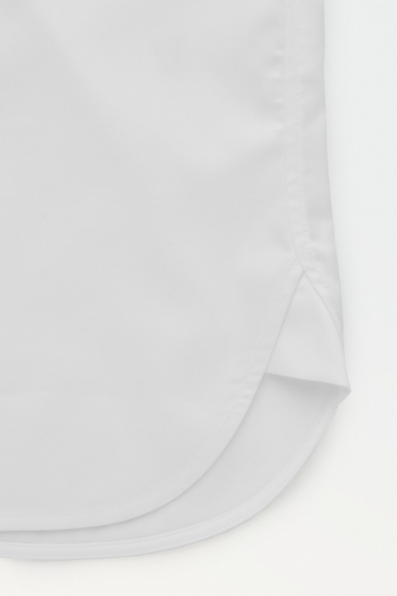Men's COS The Minimal Tailored Shirts White NZ-37KRZTWOI