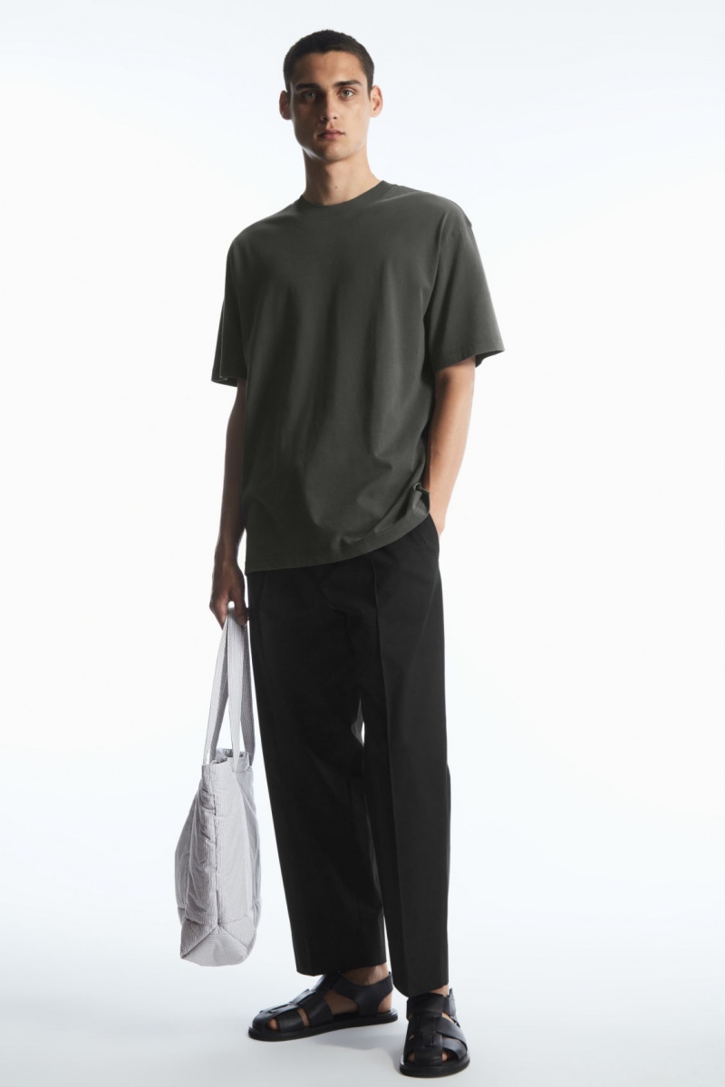 Men's COS The Super Slouch T-Shirt Grey NZ-10SXTNVZH