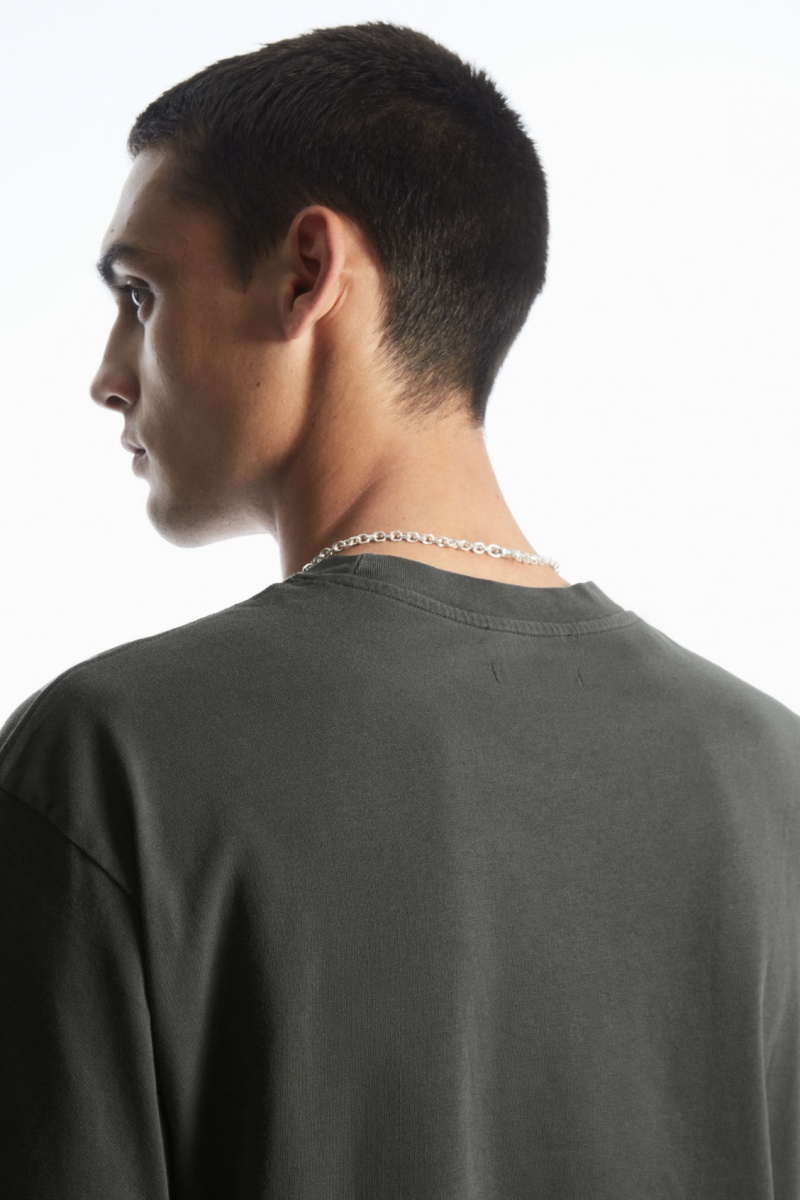 Men's COS The Super Slouch T-Shirt Grey NZ-10SXTNVZH
