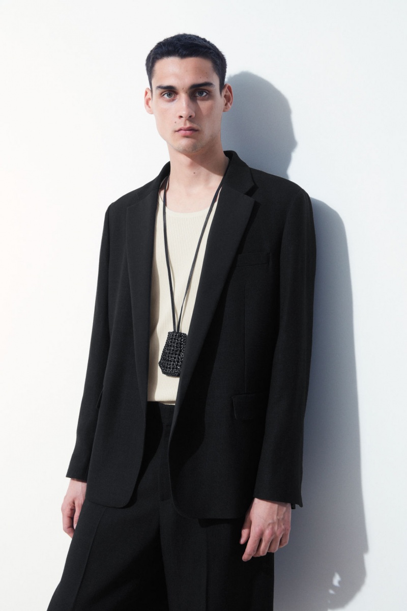 Men's COS The Tuxedo Jackets Black NZ-60ZQOBAYR