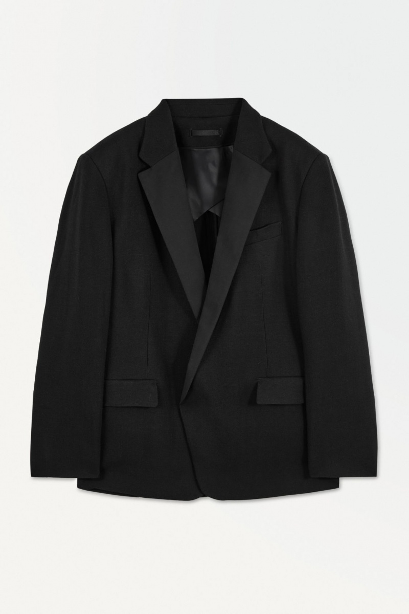 Men's COS The Tuxedo Jackets Black NZ-60ZQOBAYR