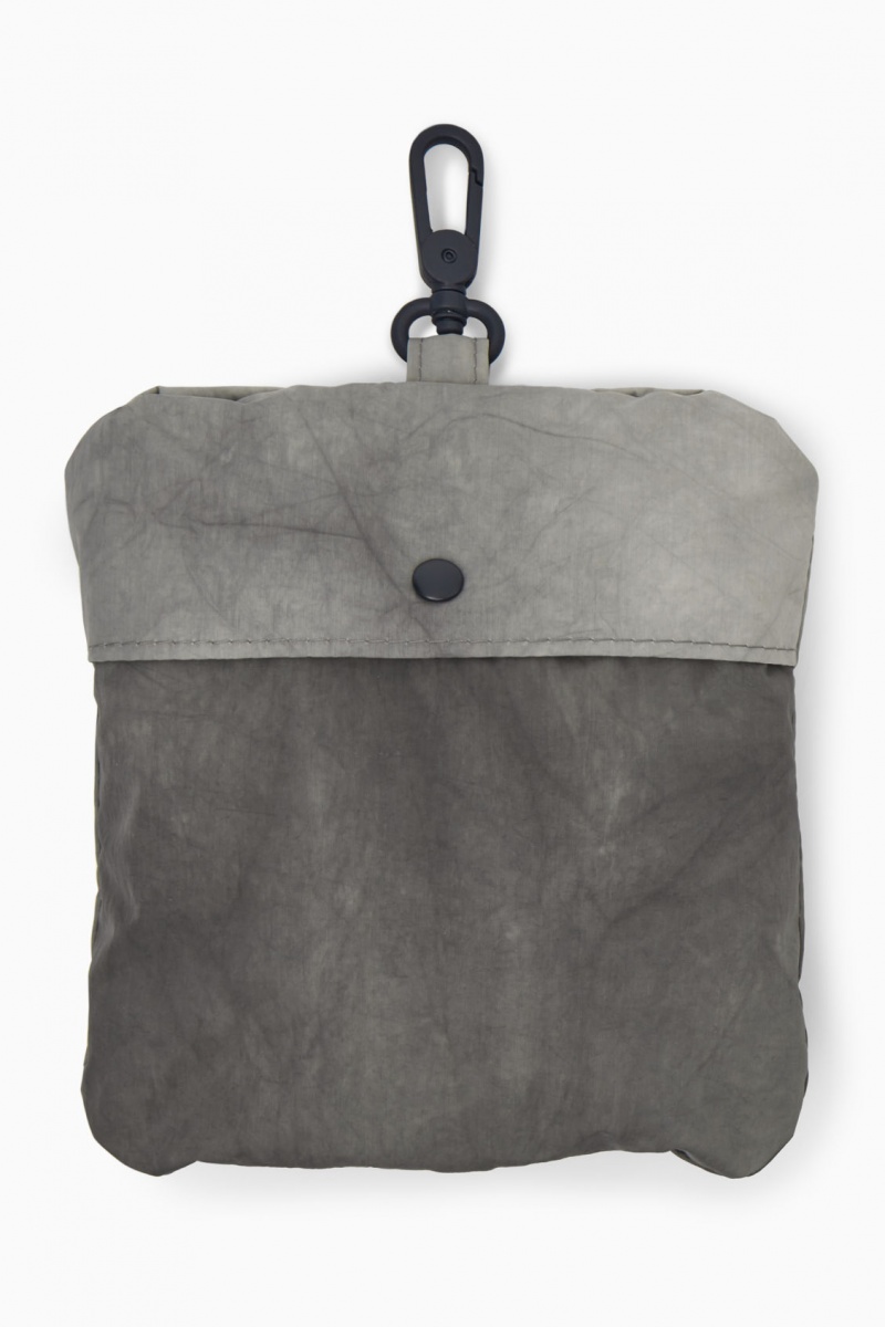 Men's COS Tie-Dye Print Packable Nylon Tote Bags Grey NZ-63WZIORUJ
