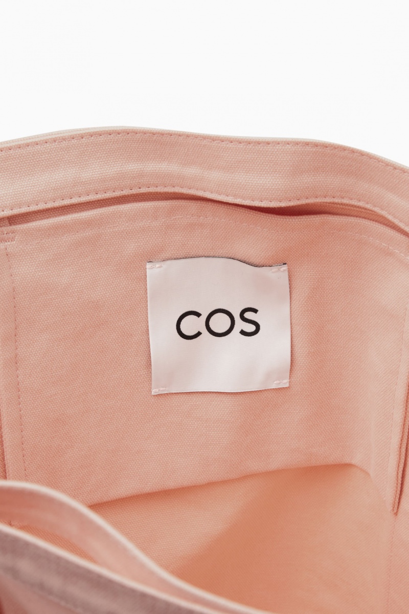 Men's COS Washed-Cotton Tote Bags Orange NZ-45KCOGAMQ