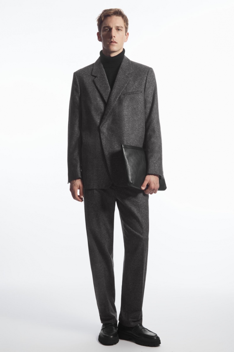 Men's COS Wool-Cashmere Turtleneck Sweaters Black NZ-25MFYZTHE
