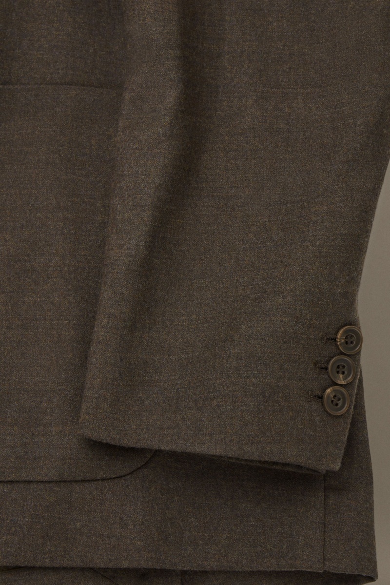 Men's COS Wool-Flannel Regular Blazer Dark Brown NZ-83XLVYJIC