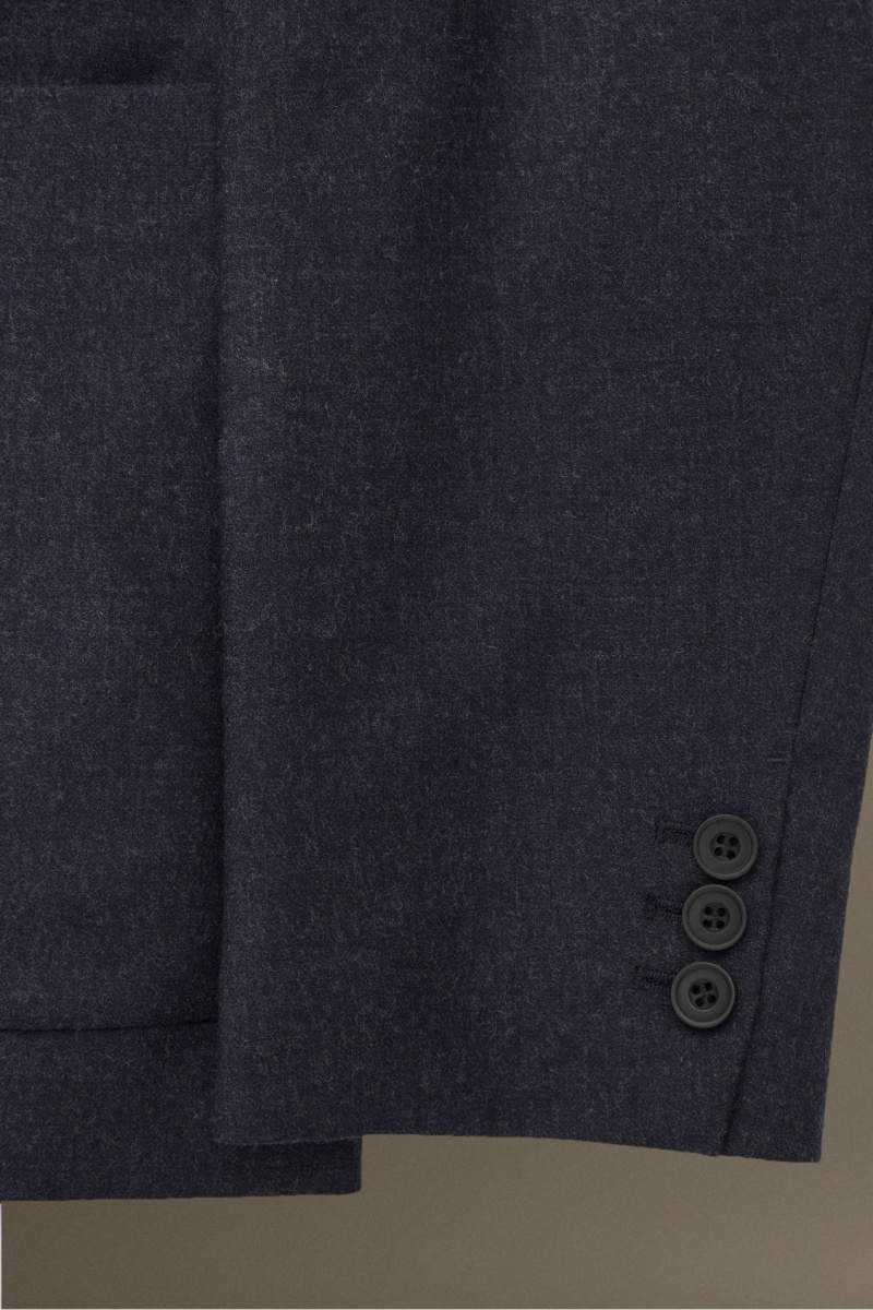 Men's COS Wool-Flannel Regular Blazer Navy NZ-68JRVBFES
