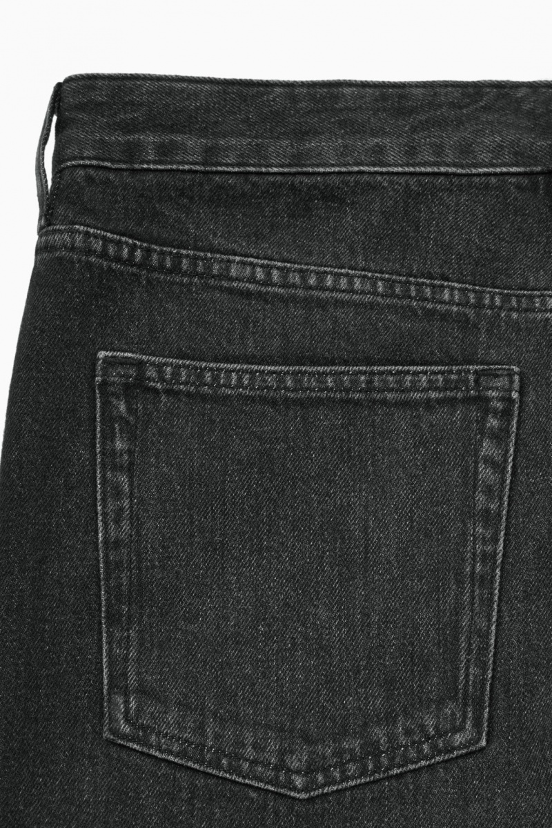 Women's COS Arch Tapered Jeans Black NZ-31OPHZEAX