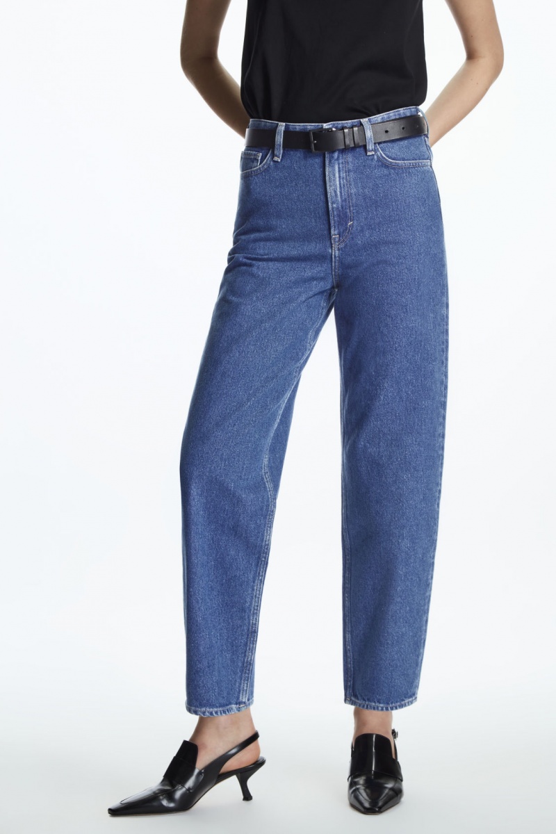 Women's COS Arch Tapered Jeans Blue NZ-23MUSJKGI