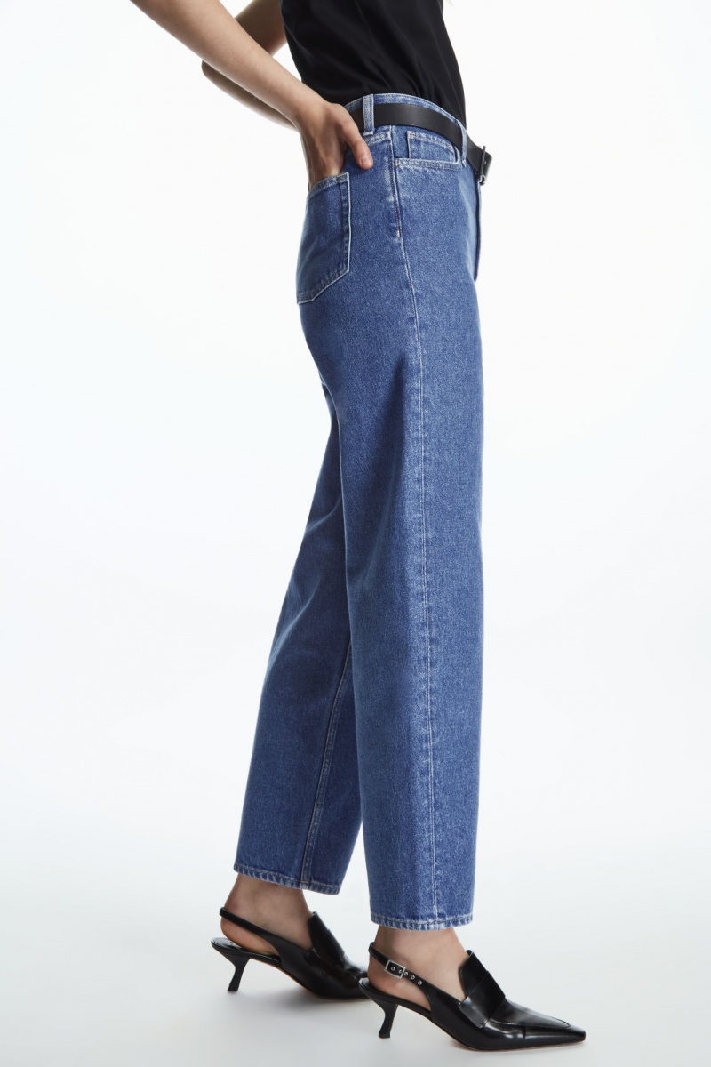 Women's COS Arch Tapered Jeans Blue NZ-23MUSJKGI
