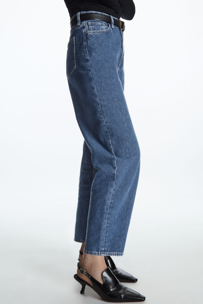 Women's COS Arch Tapered Jeans Blue NZ-79KWERYAU