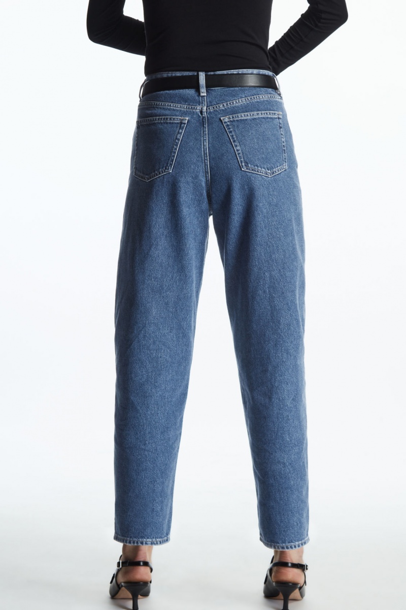 Women's COS Arch Tapered Jeans Blue NZ-79KWERYAU