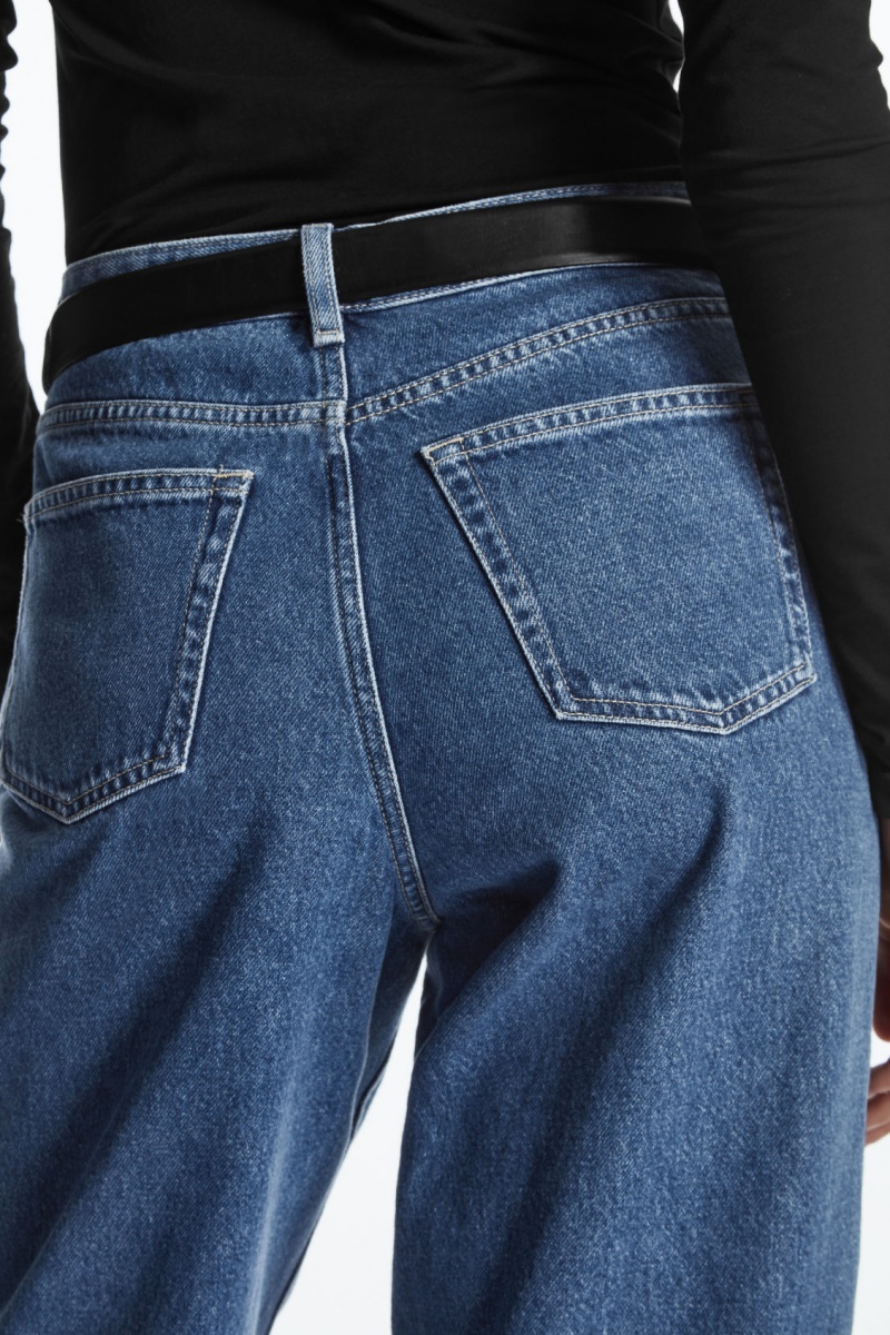 Women's COS Arch Tapered Jeans Blue NZ-79KWERYAU
