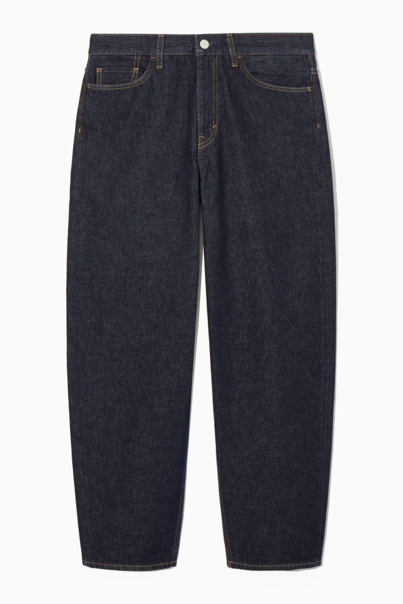 Women's COS Arch Tapered Jeans Dark Blue NZ-41XWLRVMU