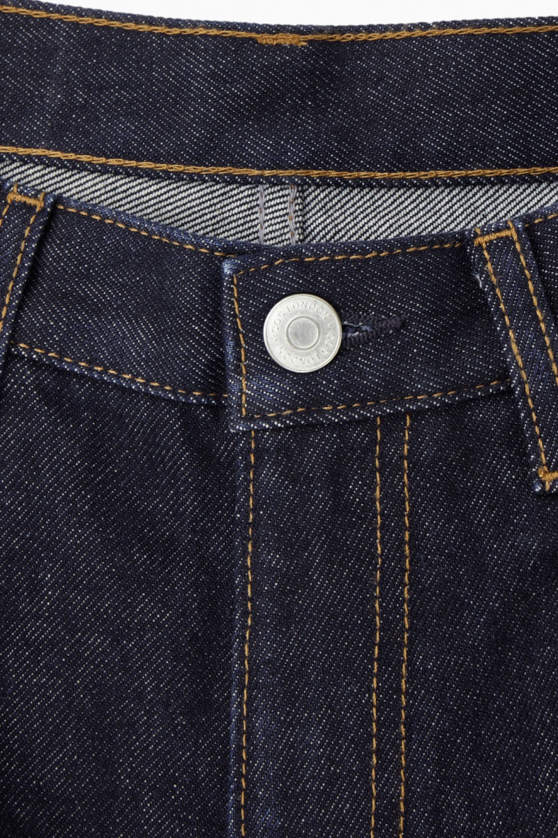 Women's COS Arch Tapered Jeans Dark Blue NZ-41XWLRVMU