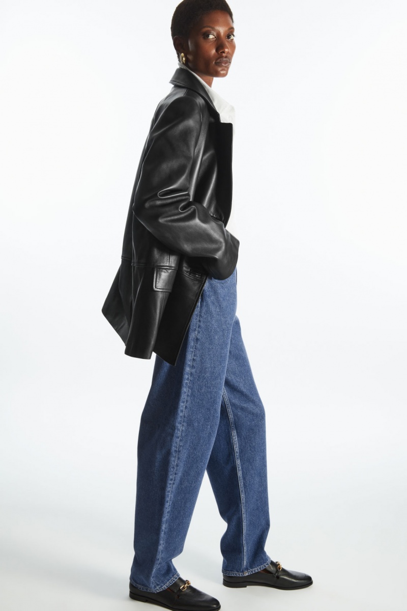 Women's COS Arch Tapered Jeans Indigo Blue NZ-04RPCOEBX