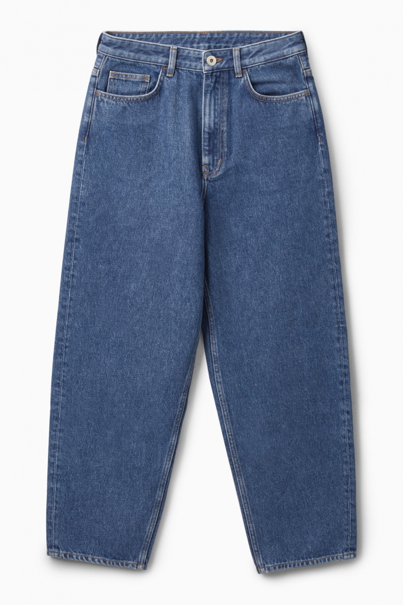 Women's COS Arch Tapered Jeans Indigo Blue NZ-04RPCOEBX