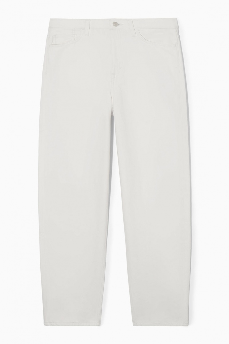 Women's COS Arch Tapered Jeans White NZ-10OPVCJFD