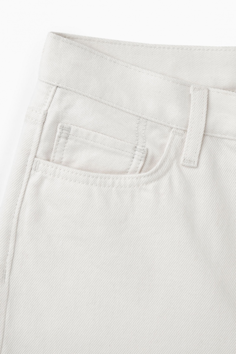 Women's COS Arch Tapered Jeans White NZ-10OPVCJFD