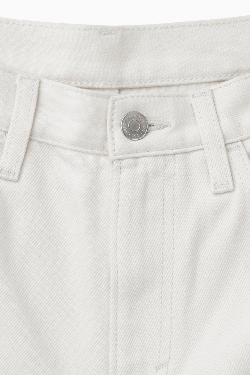 Women's COS Arch Tapered Jeans White NZ-10OPVCJFD