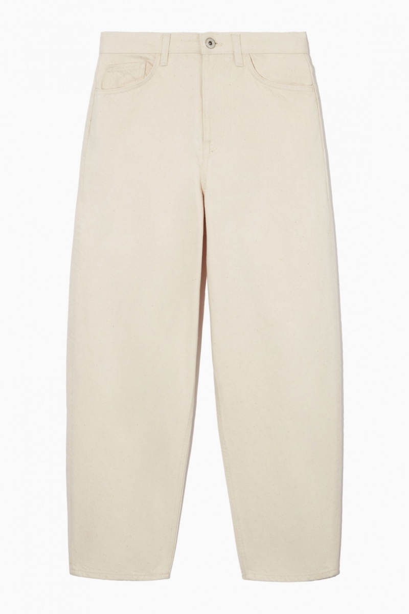 Women's COS Arch Tapered Jeans White NZ-32SHTAEXK