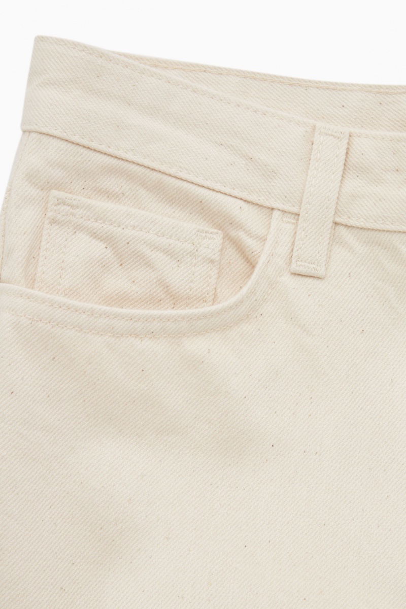 Women's COS Arch Tapered Jeans White NZ-32SHTAEXK