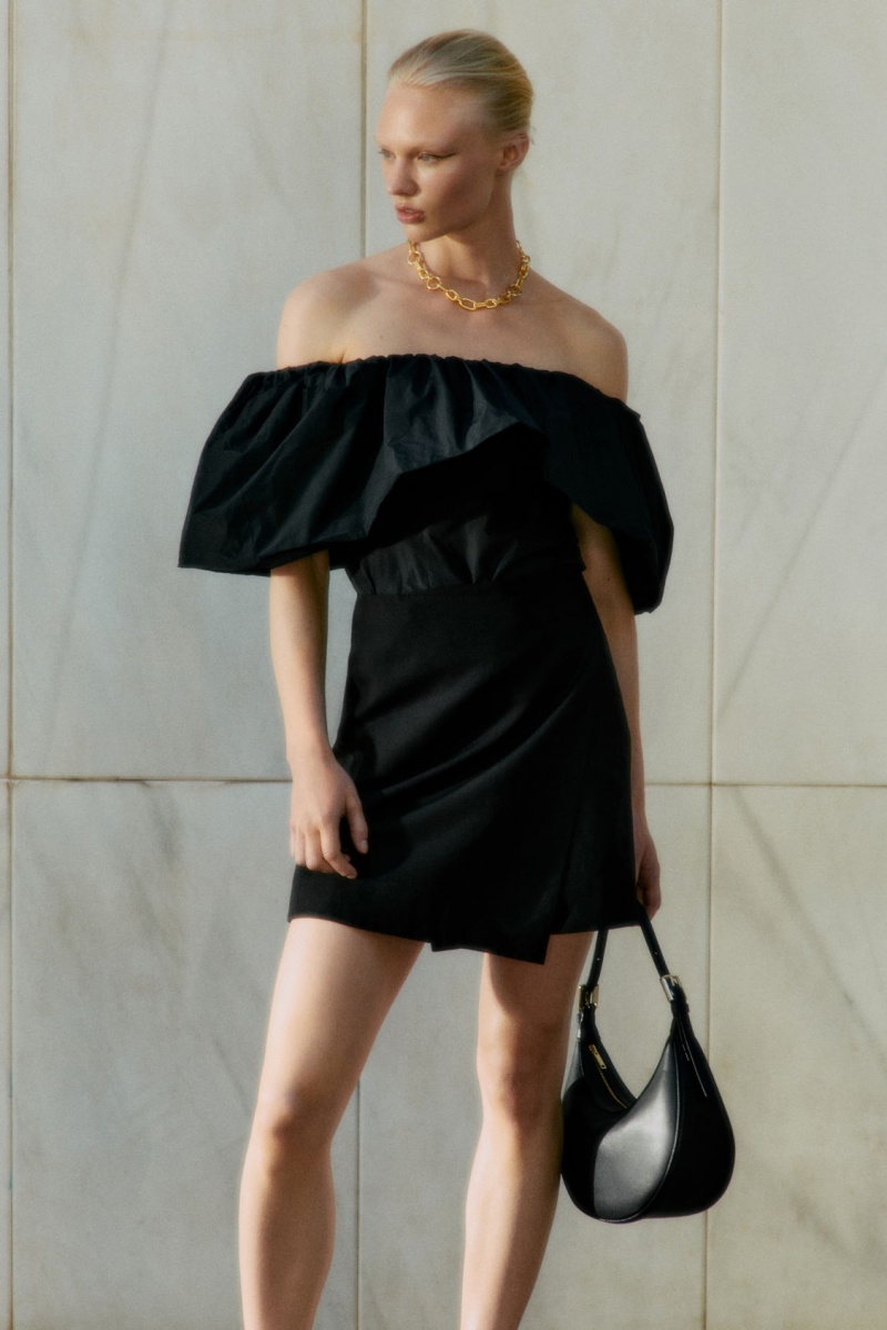 Women's COS Asymmetric Mini Wrap Skirt Black NZ-75JVEQGOT