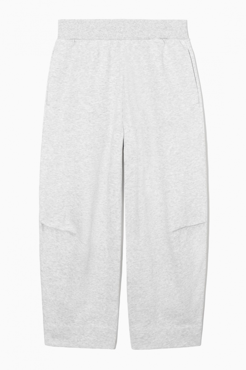 Women's COS Barrel-Leg Joggers Light Grey NZ-83PRQZJIL