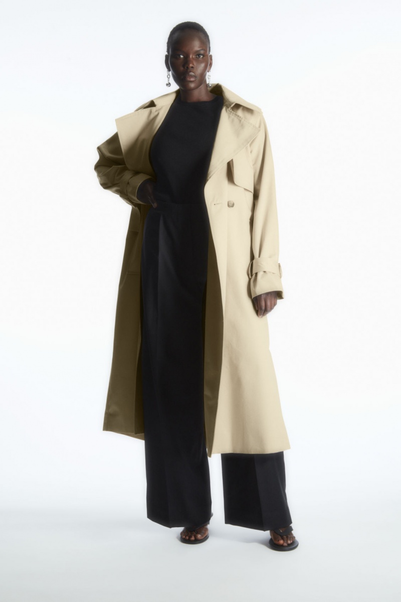 Women's COS Classiced Trench Coats Beige NZ-26IGHSJOL