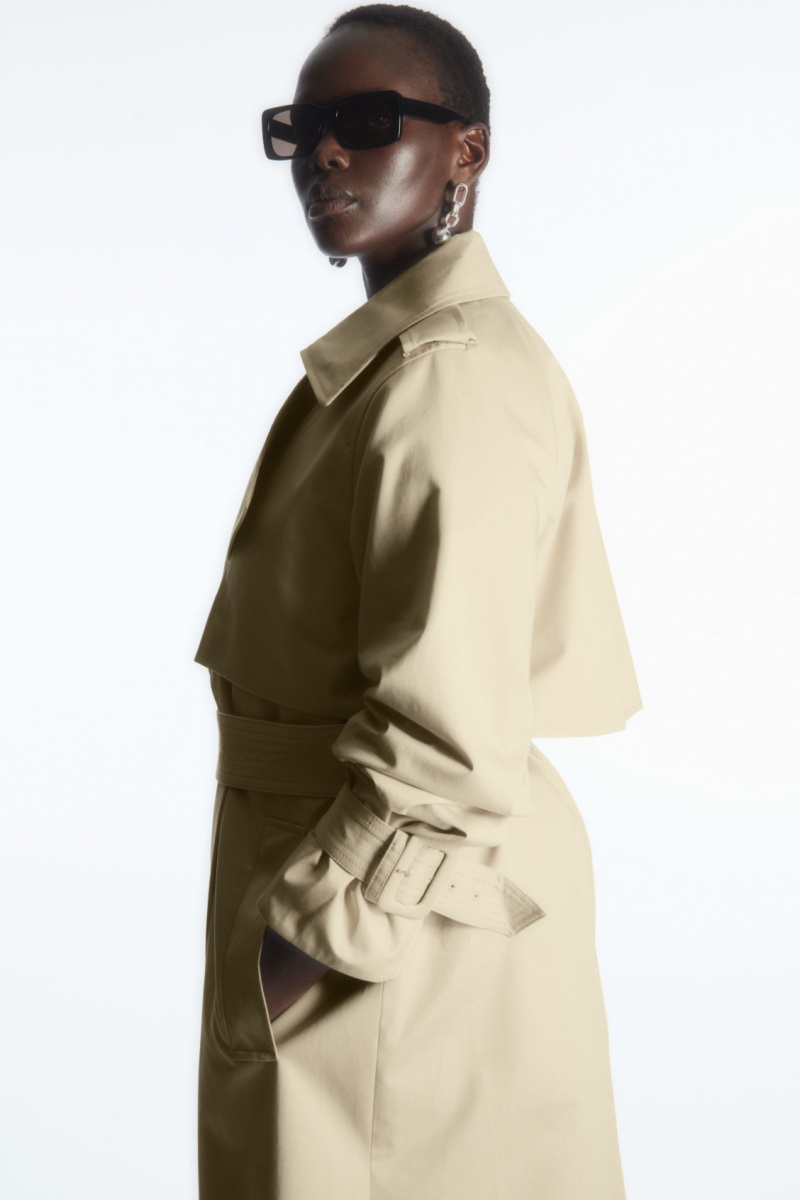 Women's COS Classiced Trench Coats Beige NZ-26IGHSJOL