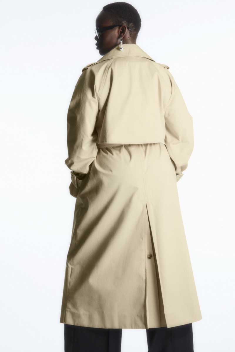 Women's COS Classiced Trench Coats Beige NZ-26IGHSJOL
