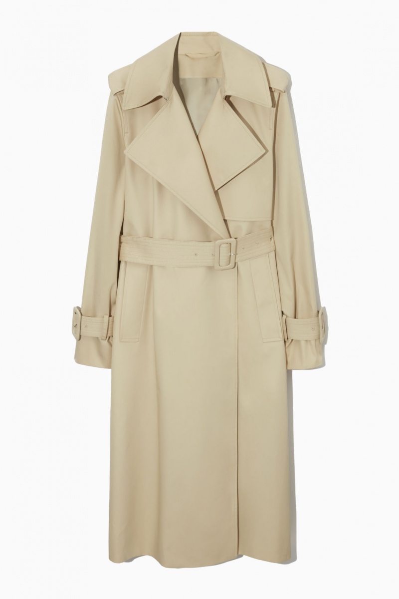 Women's COS Classiced Trench Coats Beige NZ-26IGHSJOL