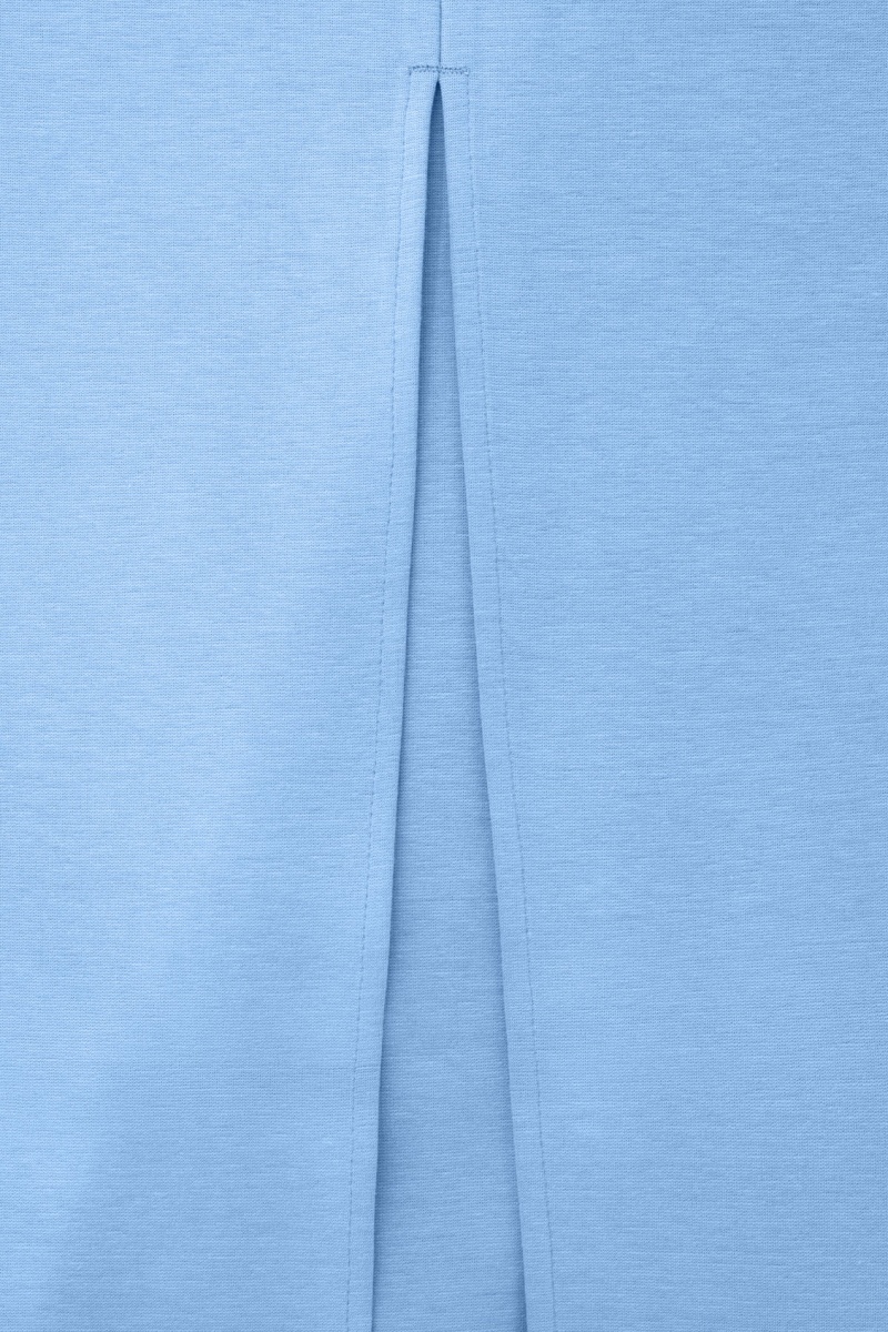 Women's COS Column Maxi Skirt Light Blue NZ-71QOMZXTP