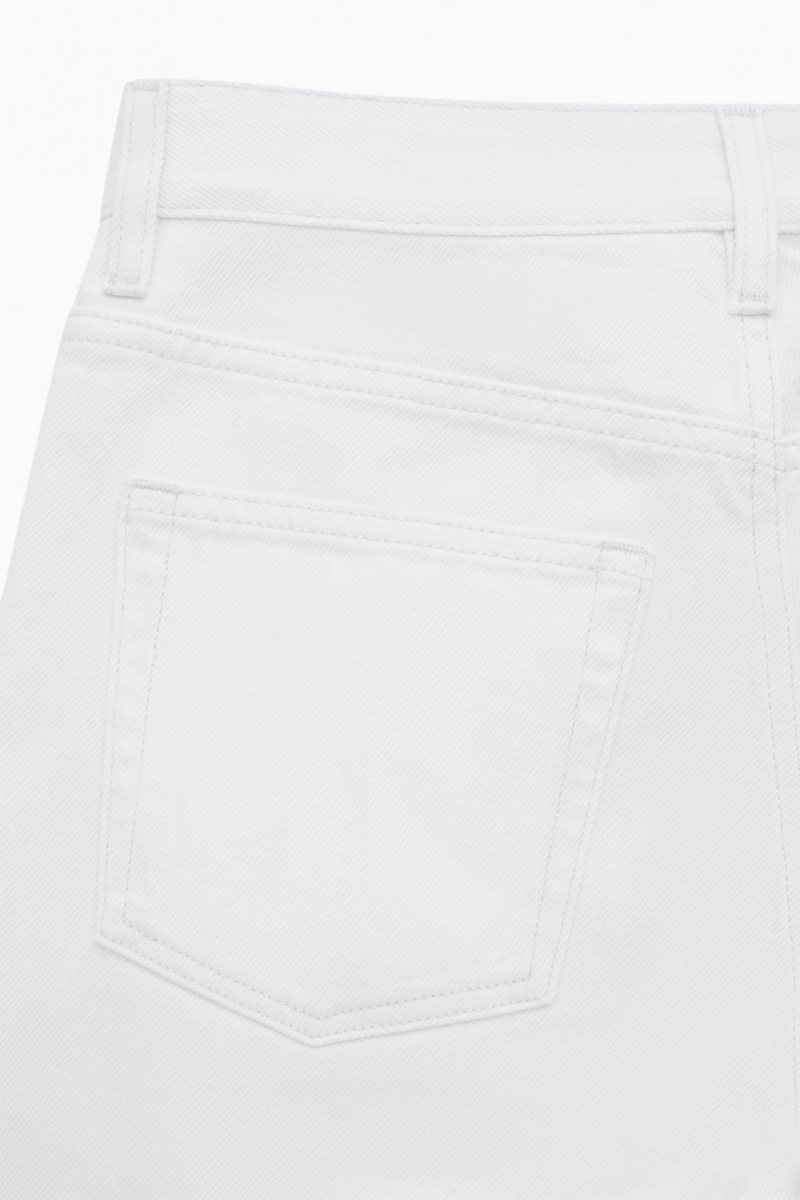 Women's COS Column Straight Jeans White NZ-67ONXMHWQ