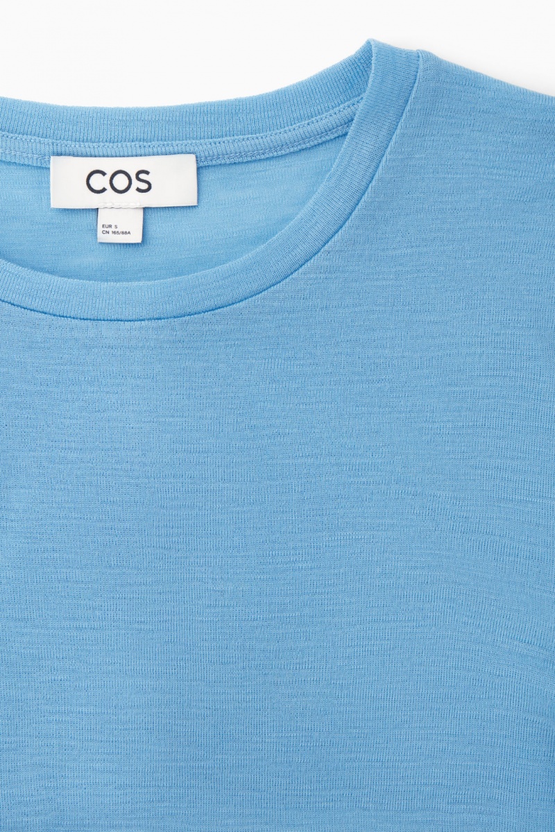 Women's COS Crew-Neck Merino Wool Top Sweaters Light Blue NZ-40NQSJPLB