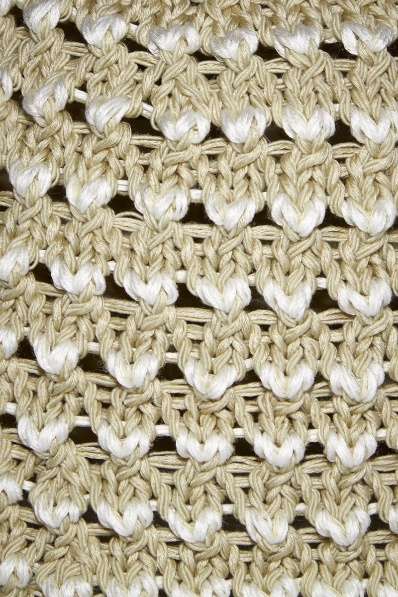 Women's COS Crochet Bucket Hats Light Beige / White NZ-72VFMSPEH