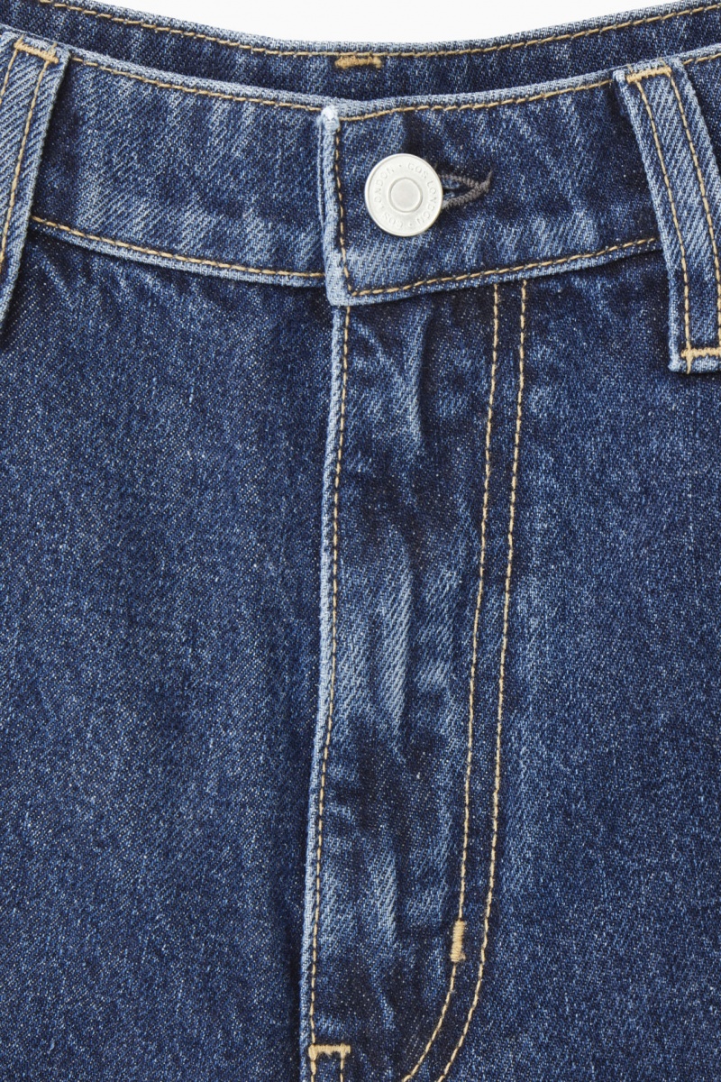 Women's COS Denim Cargo Pants Blue NZ-14UZOPTXB