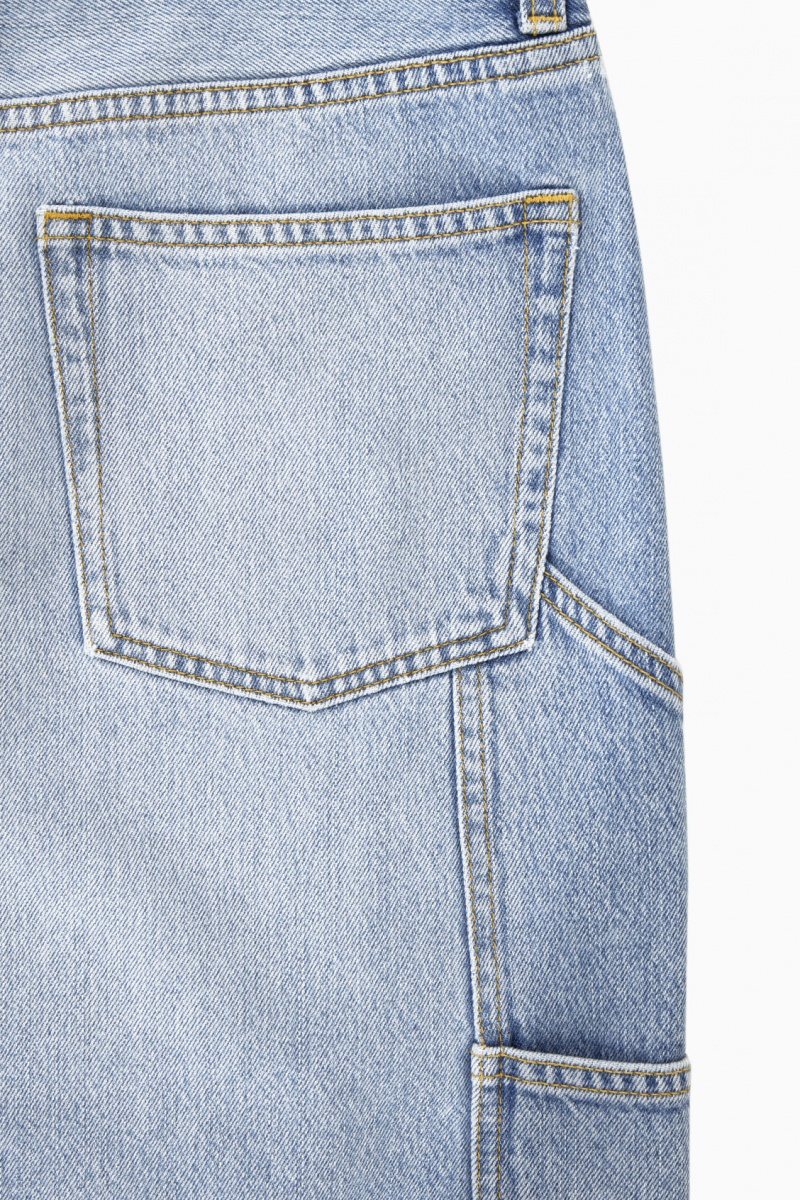 Women's COS Denim Maxi Skirt Light Blue NZ-09OBRUACL