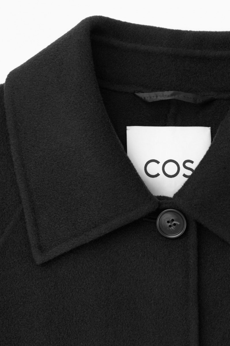 Women's COS Double-Faced Wool Jackets Black NZ-34NHVPLOG