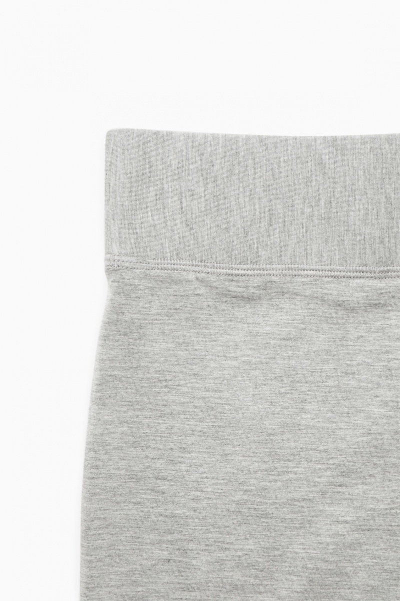 Women's COS Flared Jersey Trousers Light Grey NZ-50ZCYJIES