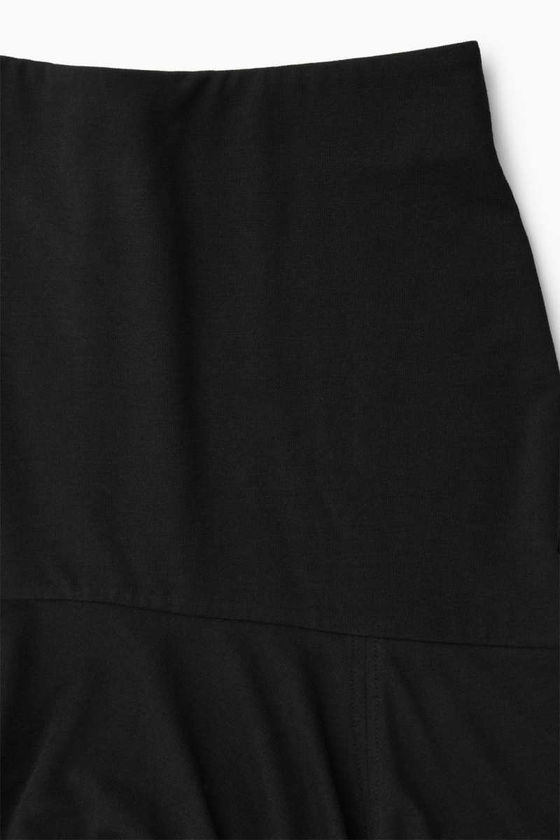 Women's COS Flared Maxi Skirt Black NZ-93WDRXSLA