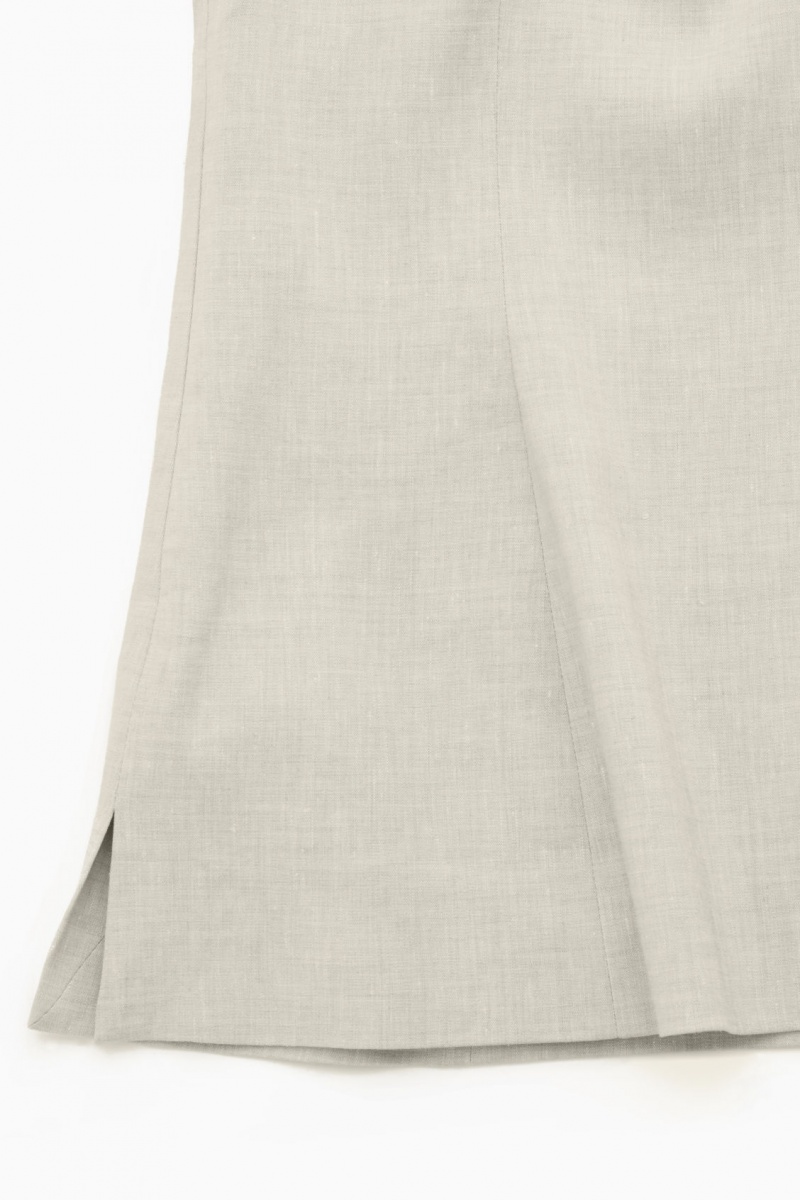 Women's COS Linen Bustier Tops Grey NZ-41QXMBRNW