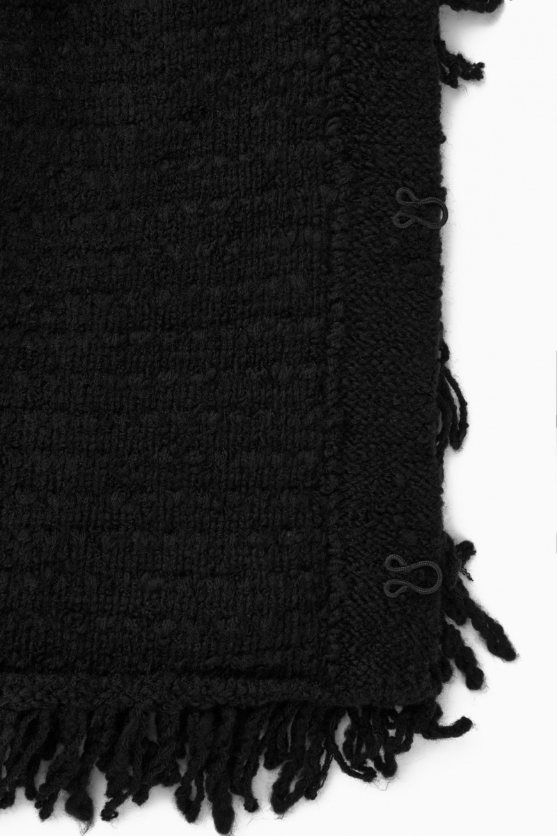 Women's COS Loop-Knit Wool Jackets Black NZ-18RDCASNZ