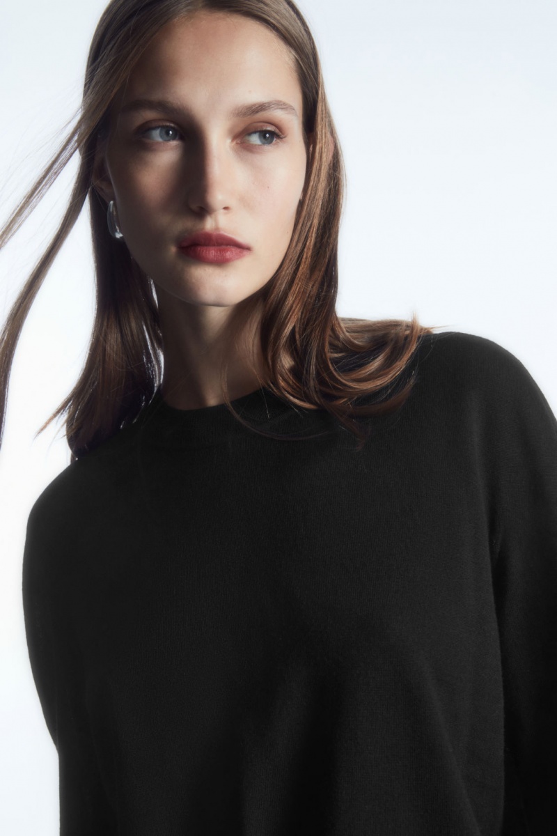 Women's COS Merino Wool Sweaters Black NZ-94IJCKAVL