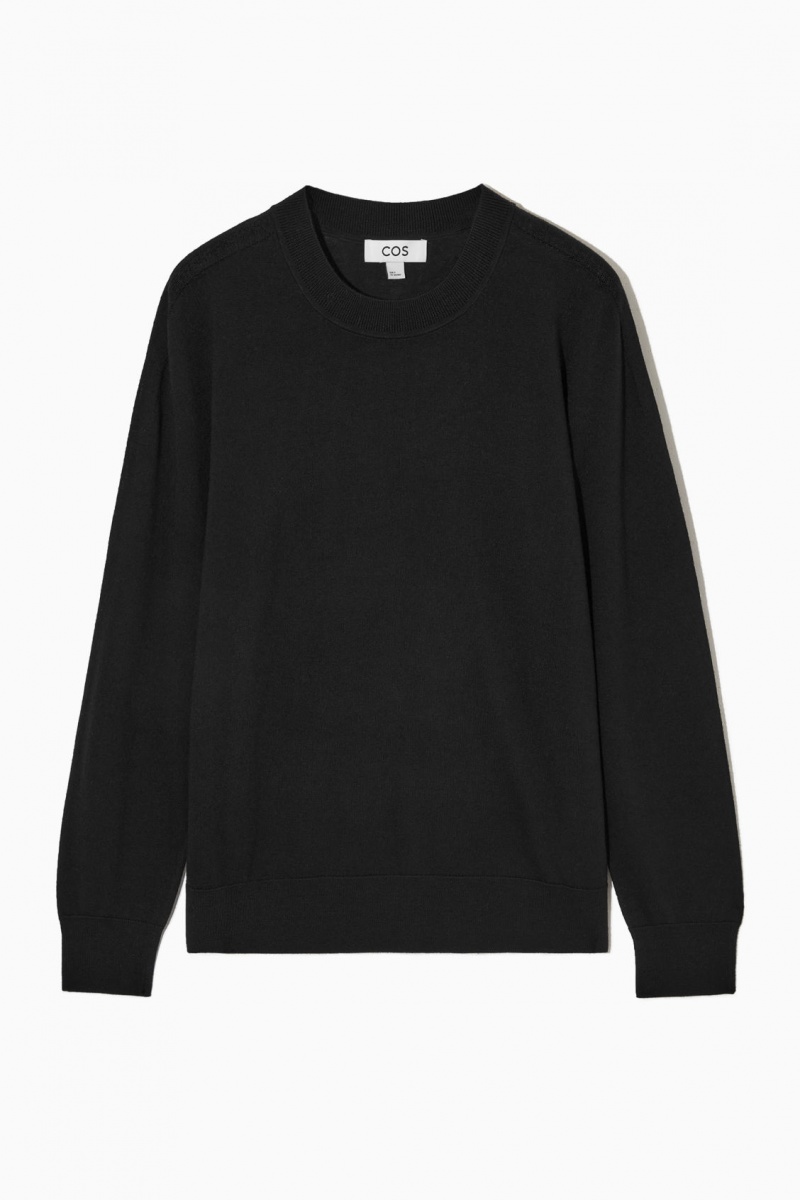Women's COS Merino Wool Sweaters Black NZ-94IJCKAVL