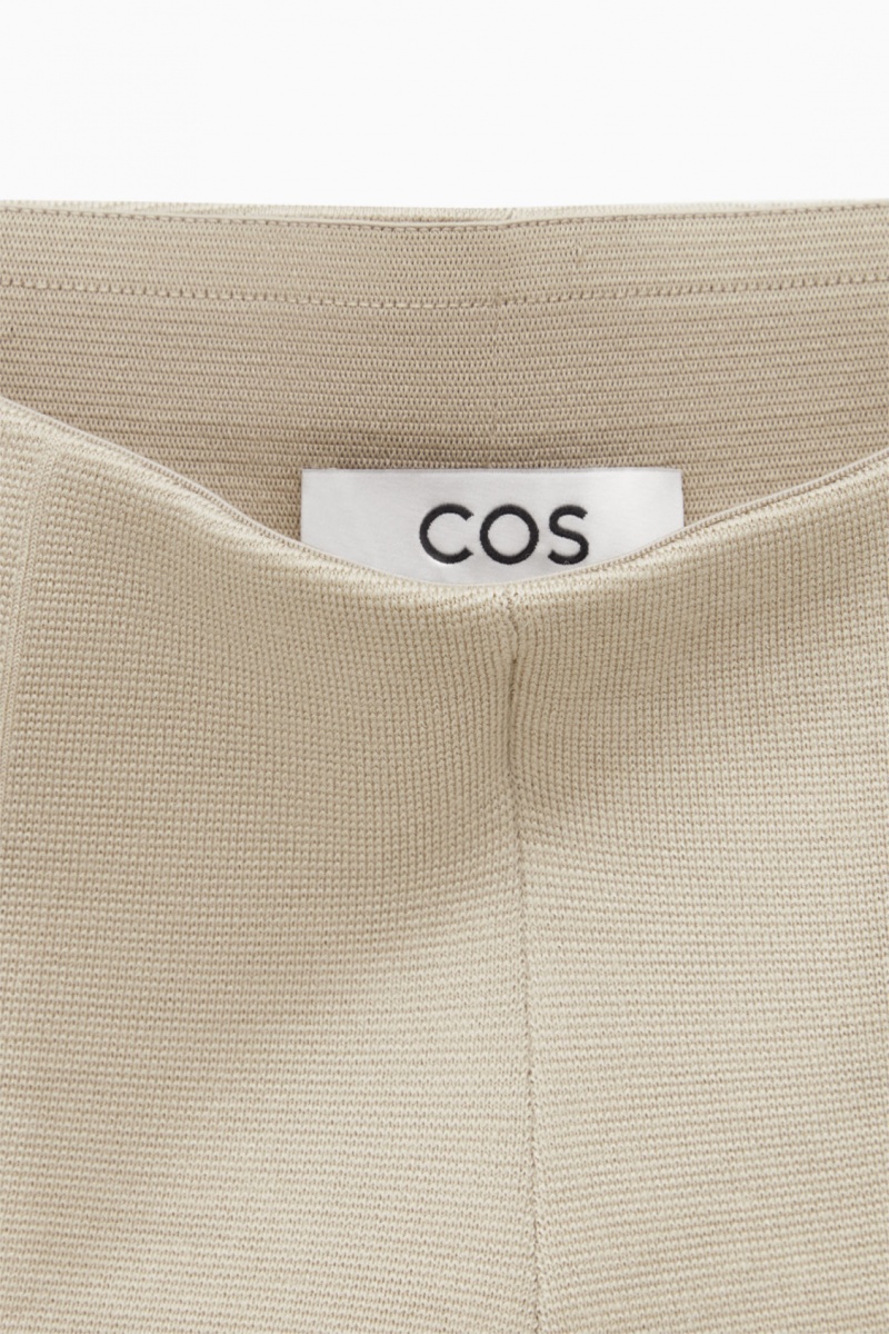 Women's COS Milano-Knit Pants Beige NZ-49RZHQFLS