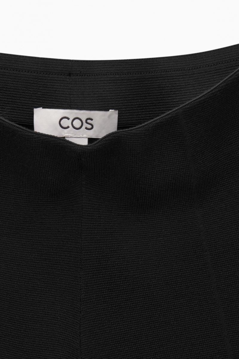 Women's COS Milano-Knit Pants Black NZ-86BMUTWFN